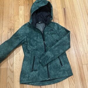 North Face Women's Forest Green Rain Jacket